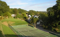 Tennis court in beautiful grounds